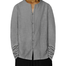 Load image into Gallery viewer, INCERUN Brand Casual Shirts Men&#39;s Dress Shirts Solid Long Sleeve