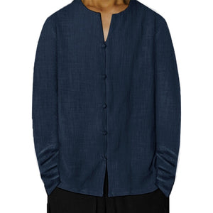INCERUN Brand Casual Shirts Men's Dress Shirts Solid Long Sleeve