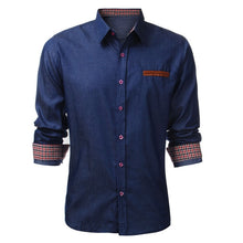 Load image into Gallery viewer, New Men Dress Shirts Autumn Casual Shirts Long Sleeve Slim Fit