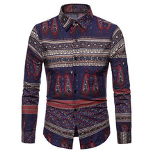 Load image into Gallery viewer, 2019 Vintage Mens Shirt Dress Long Sleeve Autumn Shirts