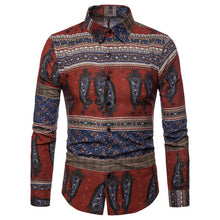 Load image into Gallery viewer, 2019 Vintage Mens Shirt Dress Long Sleeve Autumn Shirts